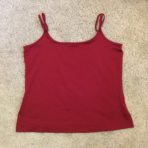 Vintage Cherry Red Stretchy Adjustable Strap Camisole - Picture 11 of 15